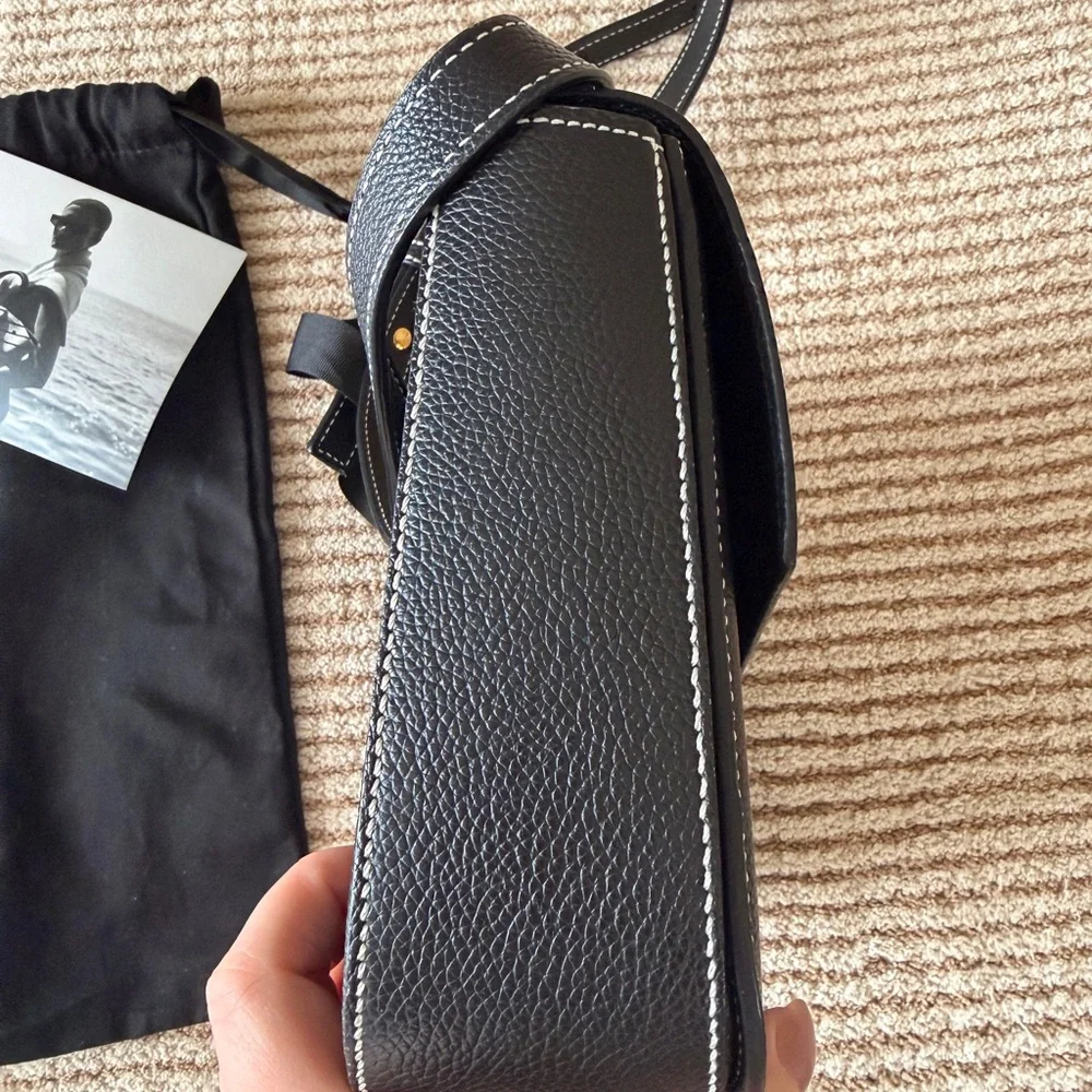 DeMellier London - The Vancouver - Black Grain Ecru Stitching - Picture 9 of 10